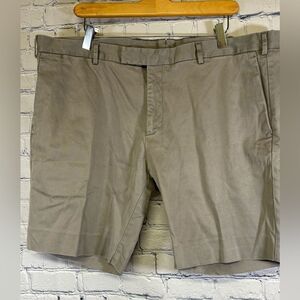 Ralph Lauren Purple Label Made Italy Flat Front Classic Khaki Shorts 40